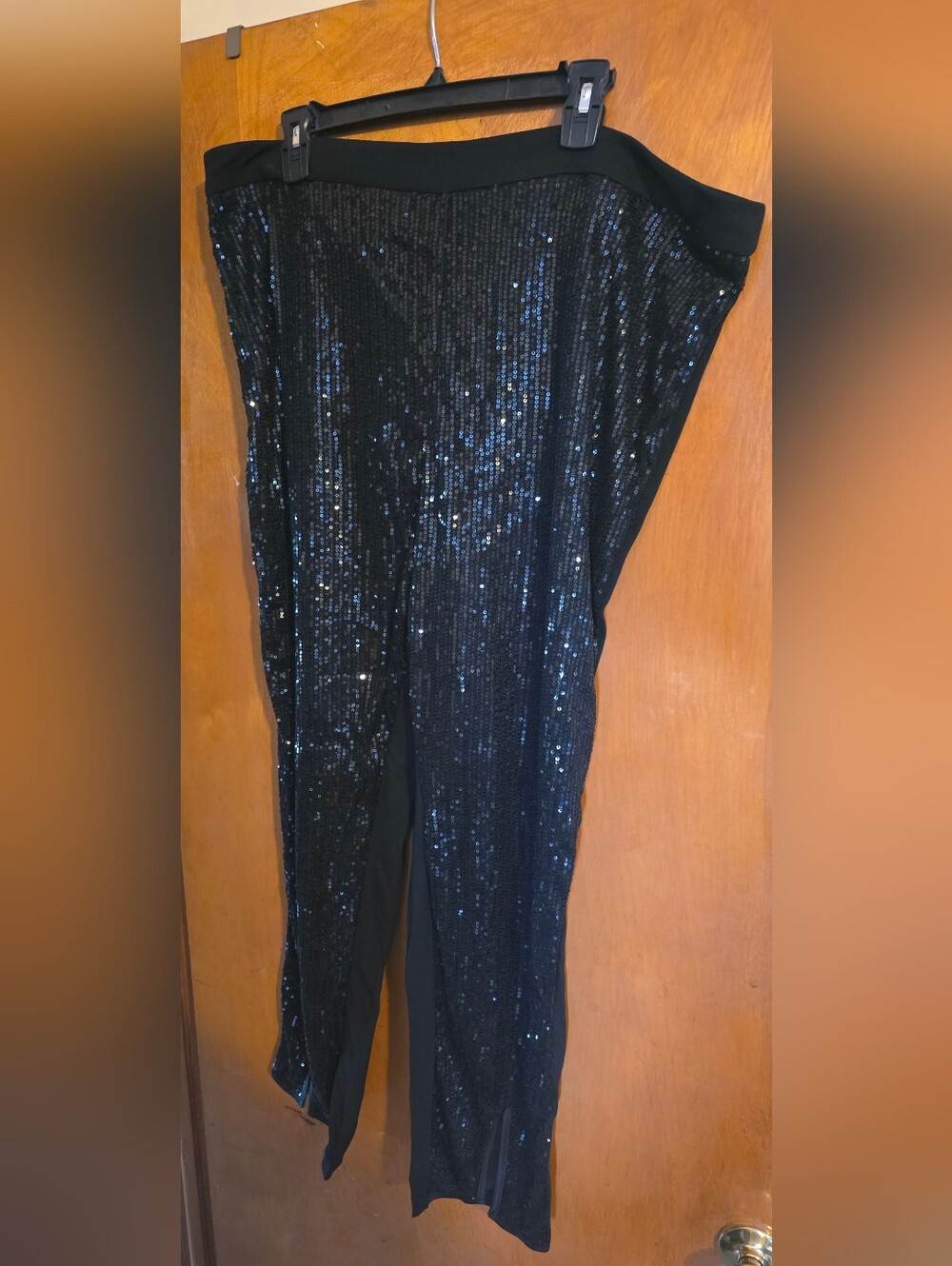 New black sequin pants from shein sz 4X